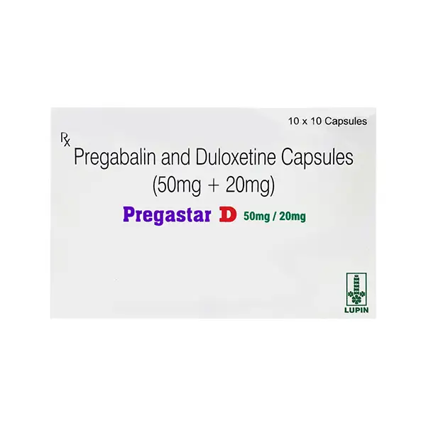 Pregastar D 50mg/20mg Capsule